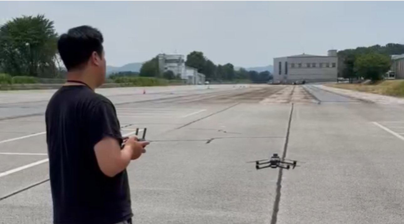 Drone-based orthophoto used for digital twin generation